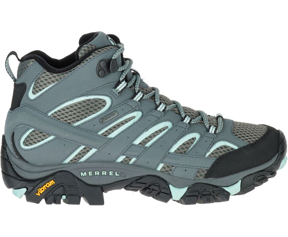 Botas Mujer - Merrell Moab 2 Mid Gore-Tex® - Gris - ZBIA-38160